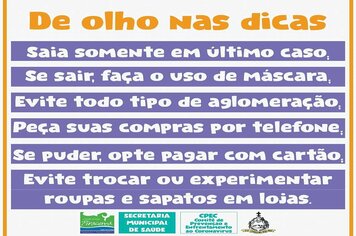 Foto - ORIENTAÇÕES DIVERSAS NO COMBATE AO COVID-19